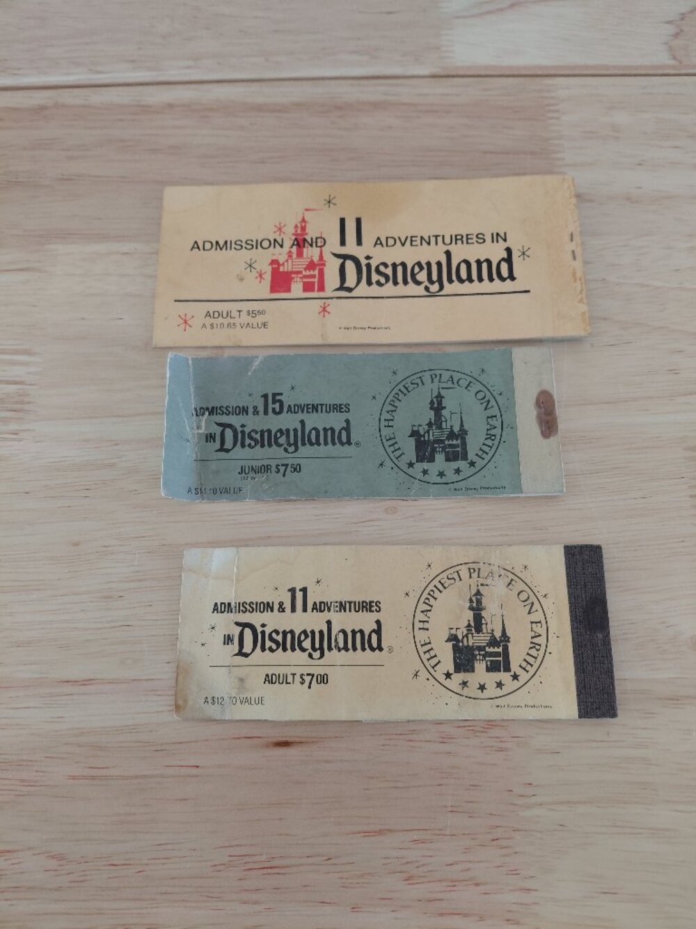 Disneyland book of Tickets 1970's